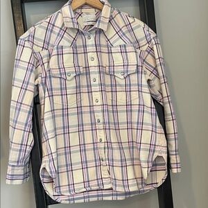 Jcrew woman’s flannel oversized shirt size 4